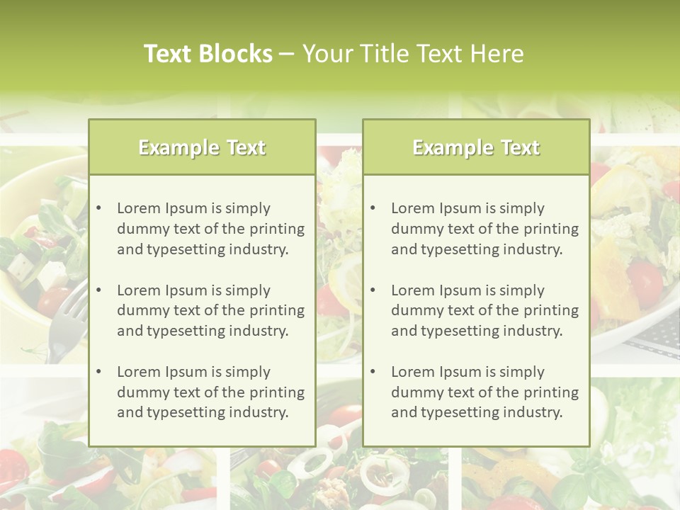 Starter Appetizer Vitamin PowerPoint Template