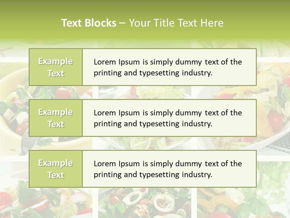 Starter Appetizer Vitamin PowerPoint Template