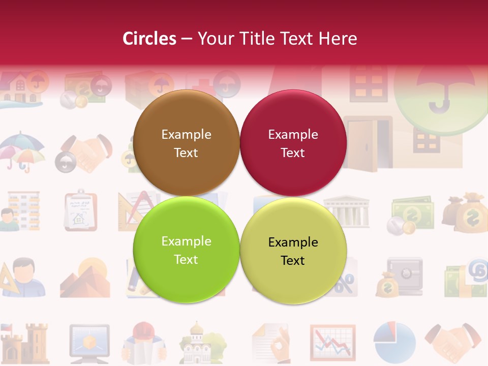 A Bunch Of Different Types Of Icons On A White Background PowerPoint Template