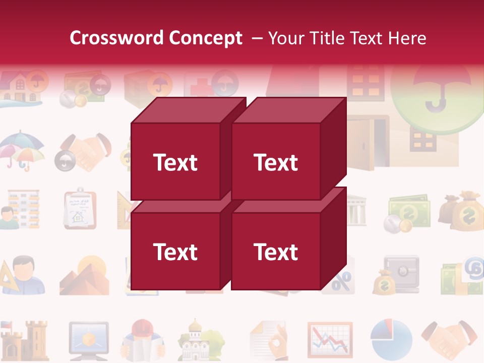 A Bunch Of Different Types Of Icons On A White Background PowerPoint Template