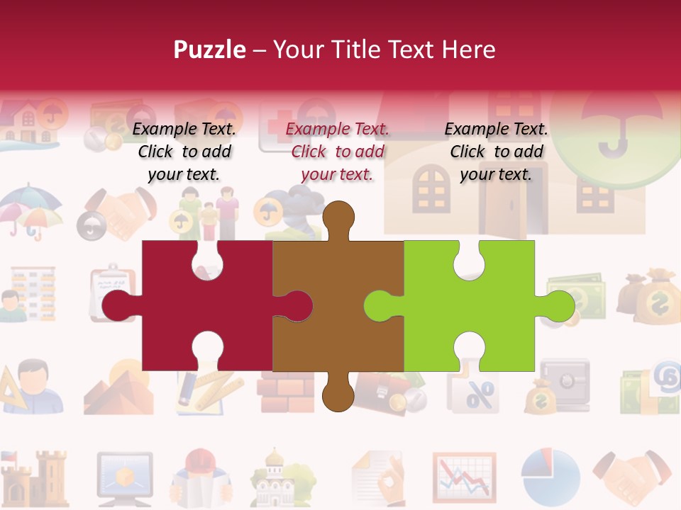 A Bunch Of Different Types Of Icons On A White Background PowerPoint Template