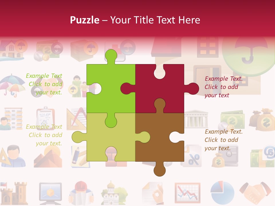 A Bunch Of Different Types Of Icons On A White Background PowerPoint Template