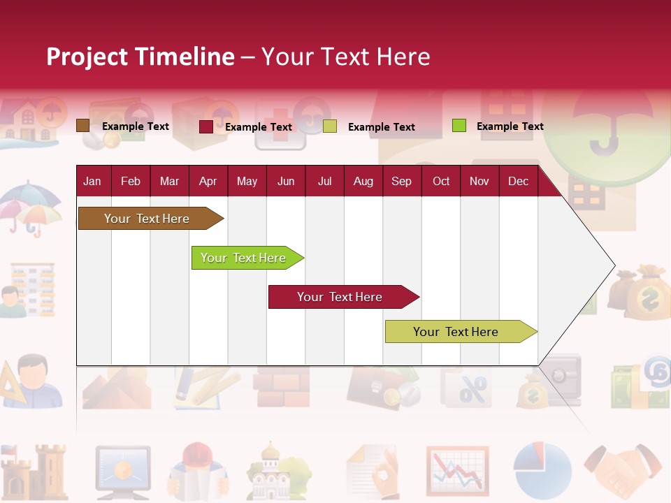 A Bunch Of Different Types Of Icons On A White Background PowerPoint Template