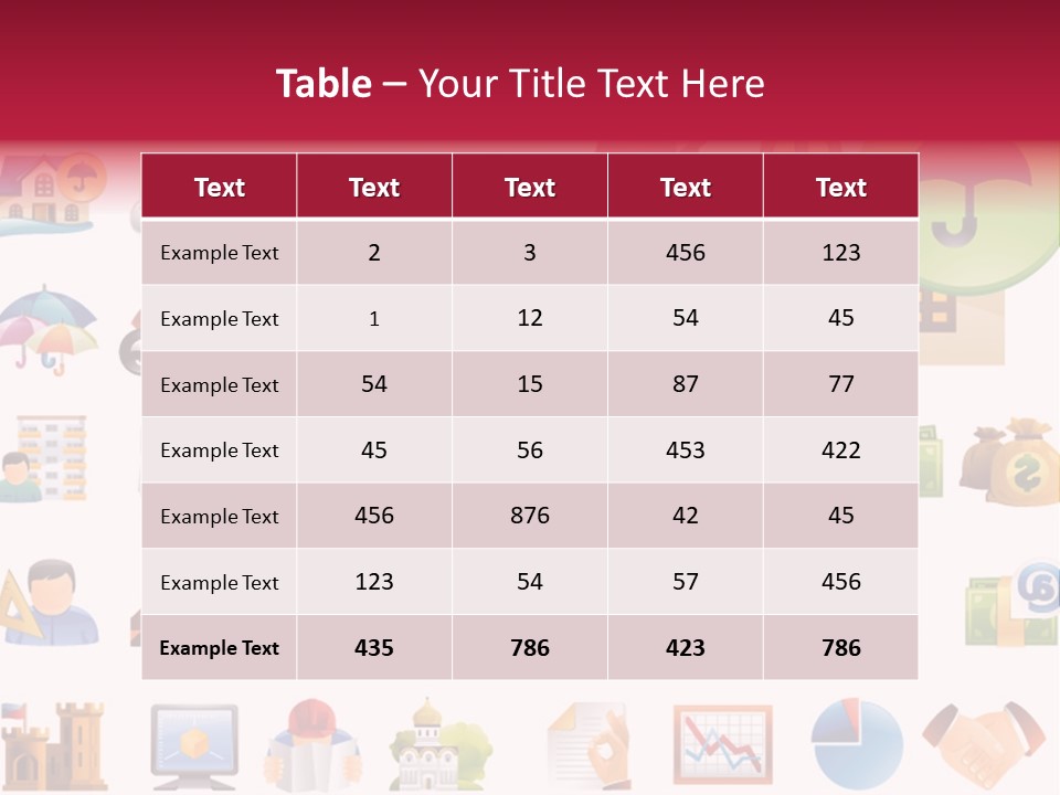 A Bunch Of Different Types Of Icons On A White Background PowerPoint Template