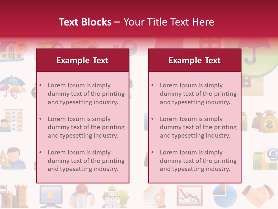 A Bunch Of Different Types Of Icons On A White Background PowerPoint Template