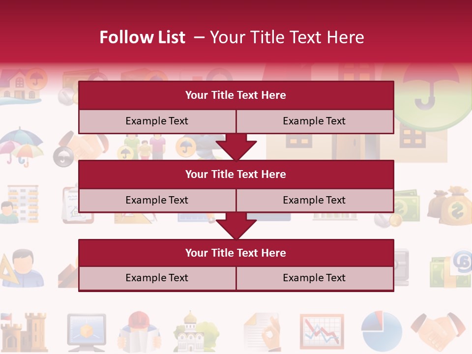 A Bunch Of Different Types Of Icons On A White Background PowerPoint Template