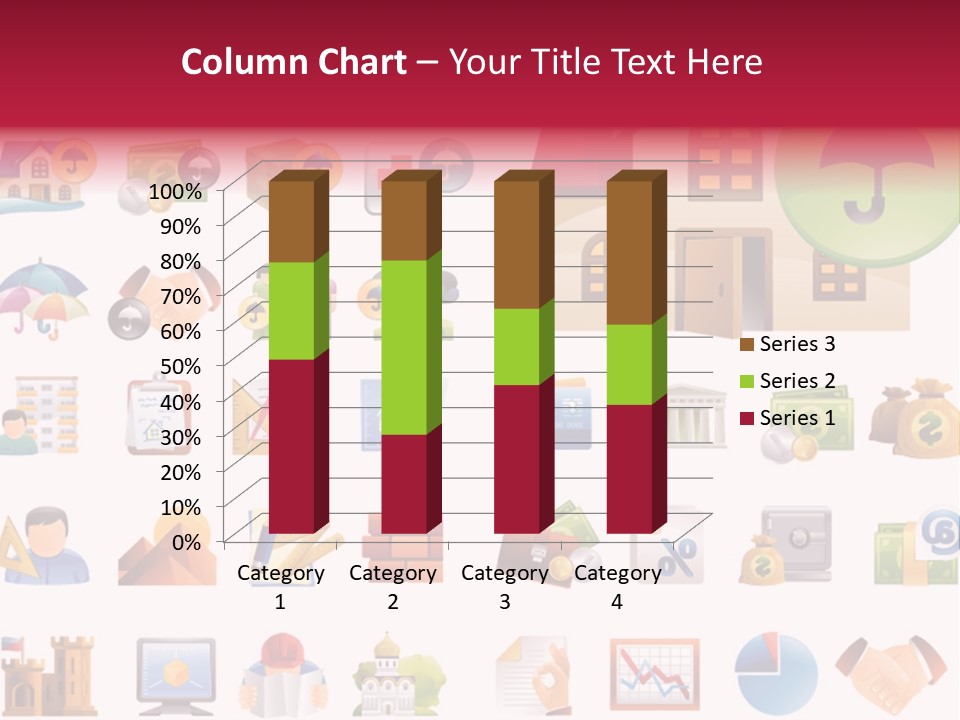 A Bunch Of Different Types Of Icons On A White Background PowerPoint Template