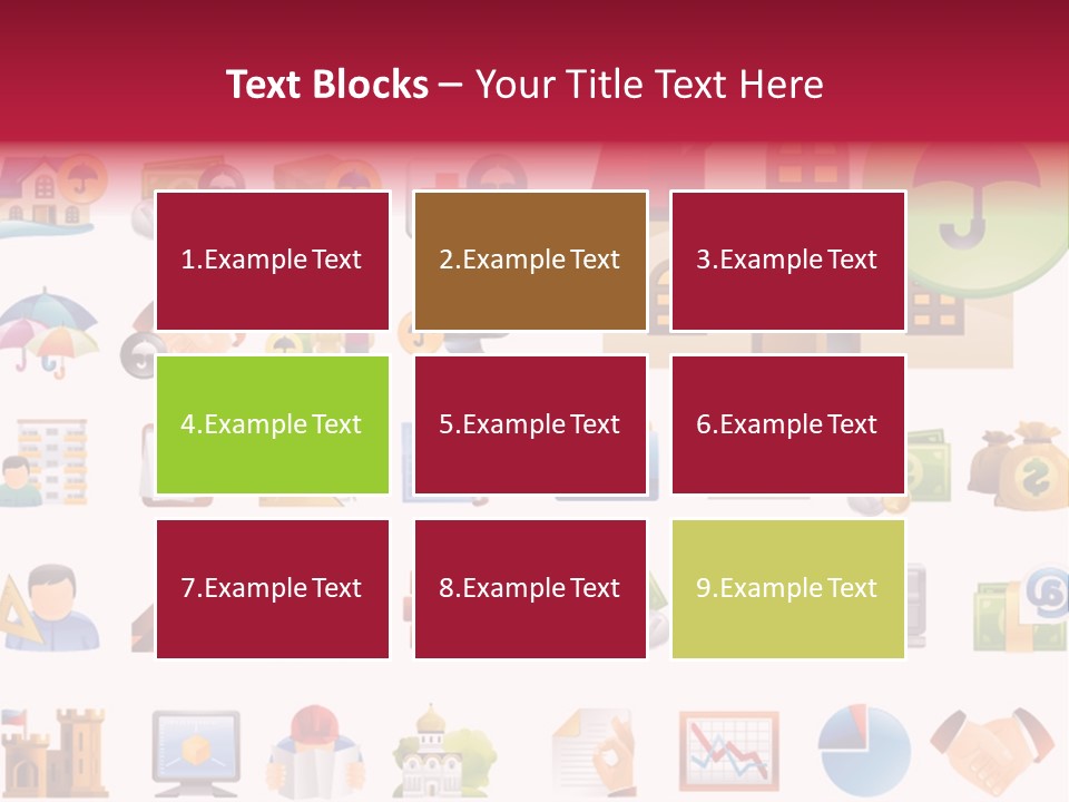 A Bunch Of Different Types Of Icons On A White Background PowerPoint Template