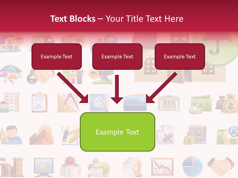 A Bunch Of Different Types Of Icons On A White Background PowerPoint Template
