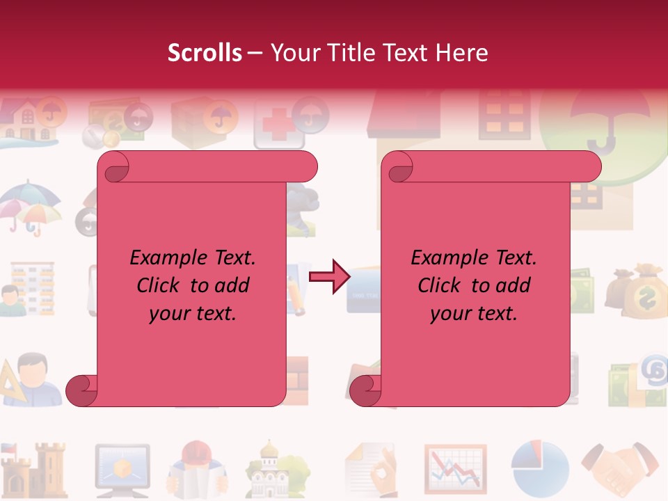 A Bunch Of Different Types Of Icons On A White Background PowerPoint Template