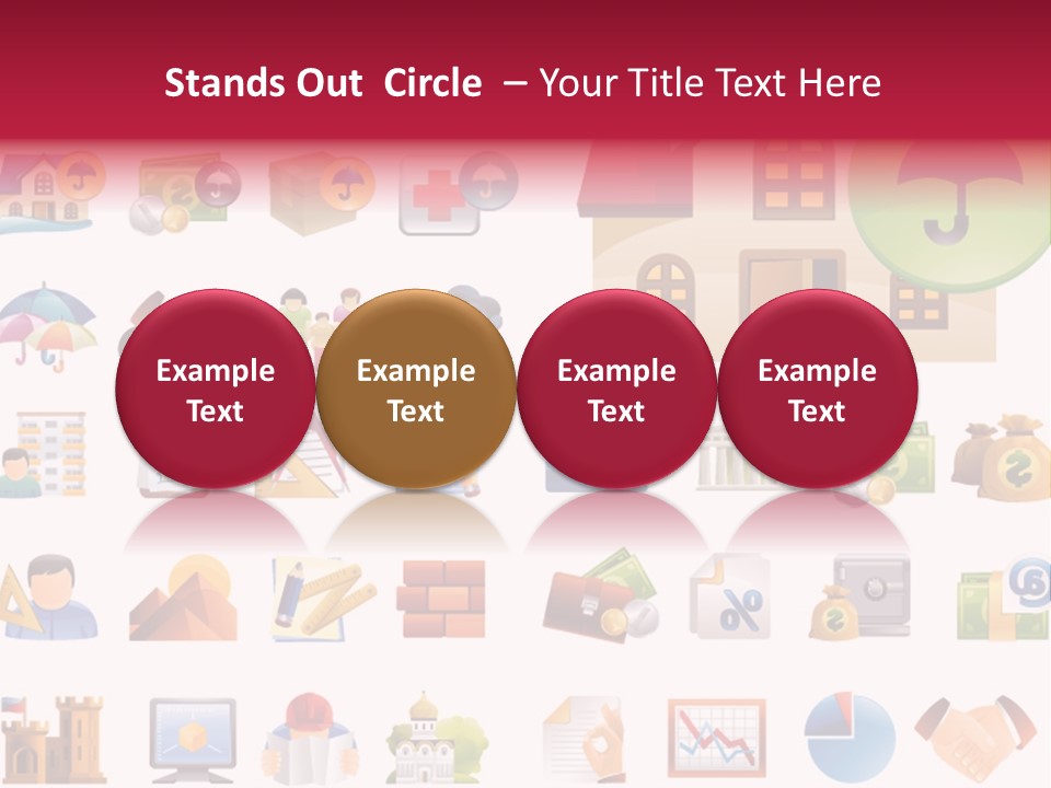 A Bunch Of Different Types Of Icons On A White Background PowerPoint Template