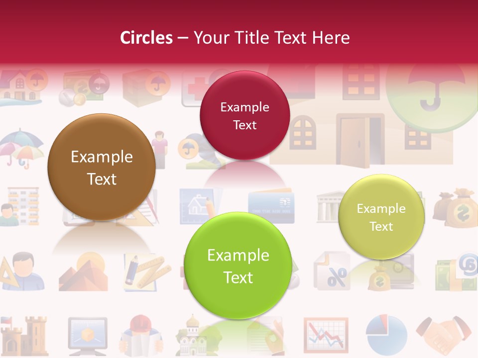 A Bunch Of Different Types Of Icons On A White Background PowerPoint Template