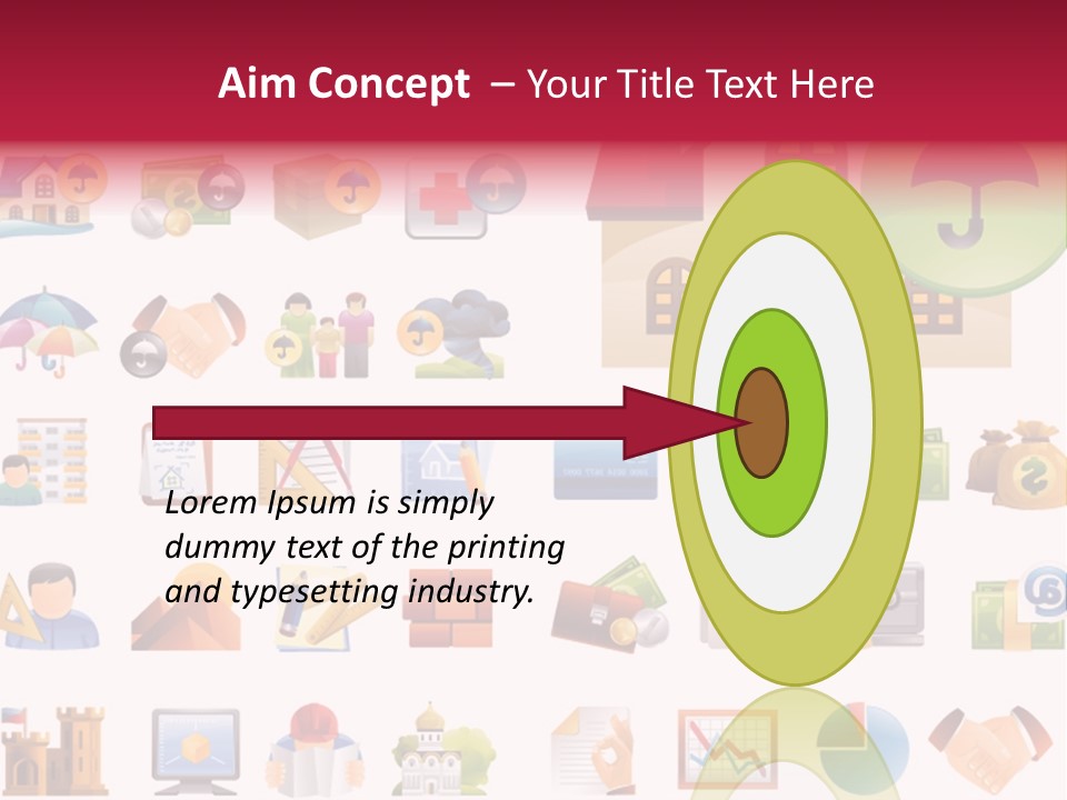 A Bunch Of Different Types Of Icons On A White Background PowerPoint Template