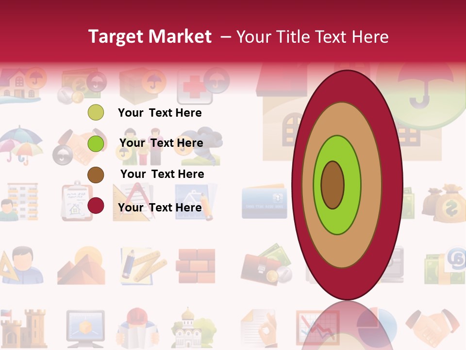 A Bunch Of Different Types Of Icons On A White Background PowerPoint Template