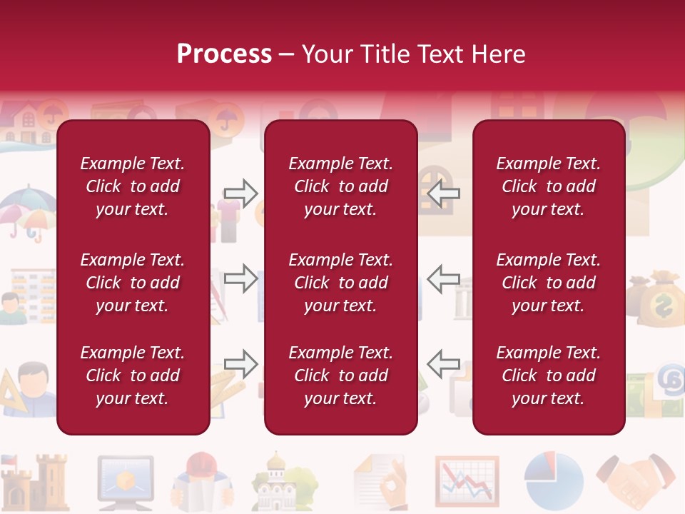 A Bunch Of Different Types Of Icons On A White Background PowerPoint Template