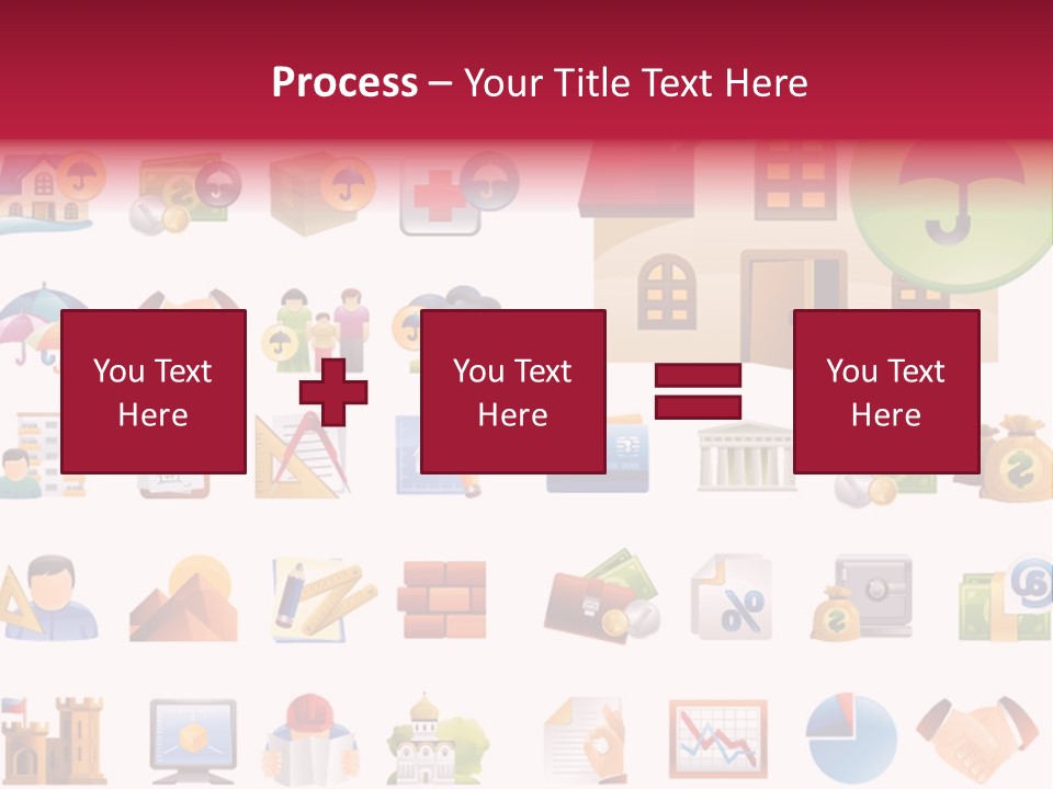 A Bunch Of Different Types Of Icons On A White Background PowerPoint Template