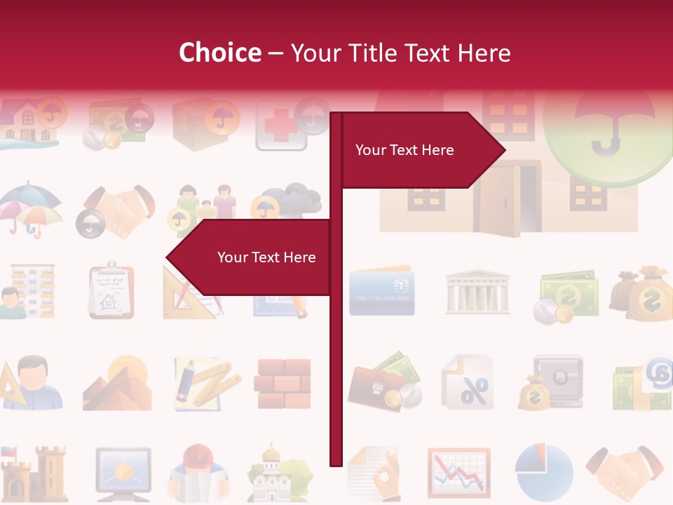 A Bunch Of Different Types Of Icons On A White Background PowerPoint Template