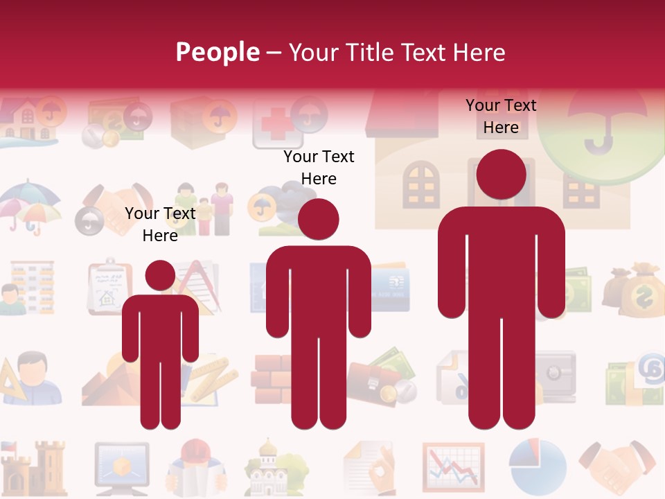 A Bunch Of Different Types Of Icons On A White Background PowerPoint Template