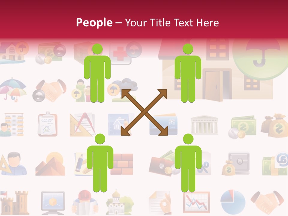 A Bunch Of Different Types Of Icons On A White Background PowerPoint Template