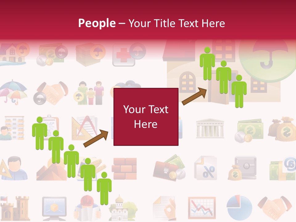 A Bunch Of Different Types Of Icons On A White Background PowerPoint Template