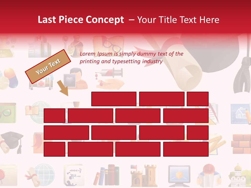 A Graduation Cap And Diploma On A White Background PowerPoint Template