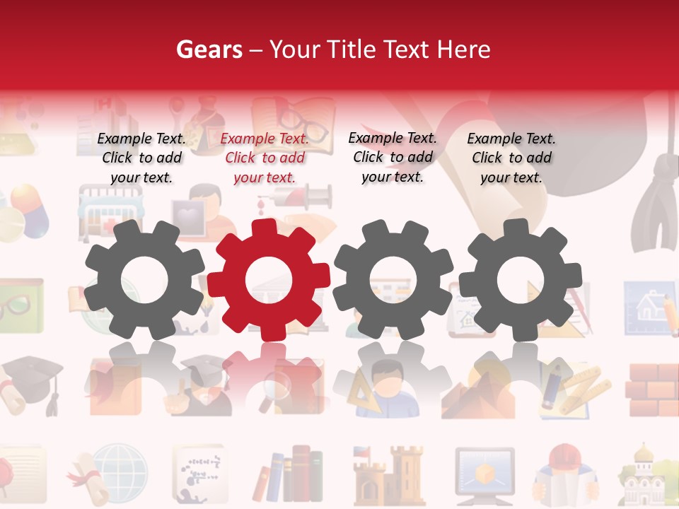 A Graduation Cap And Diploma On A White Background PowerPoint Template