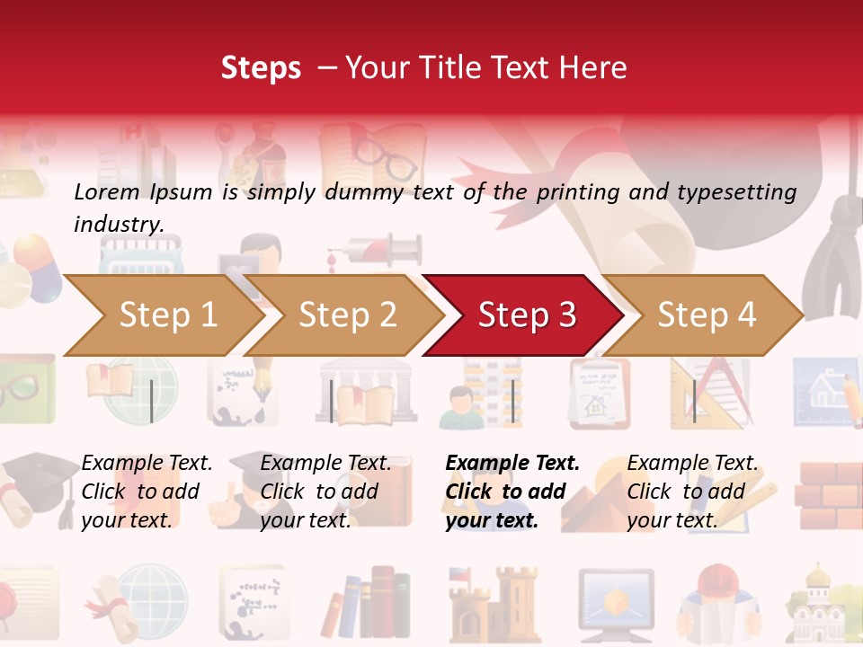 A Graduation Cap And Diploma On A White Background PowerPoint Template