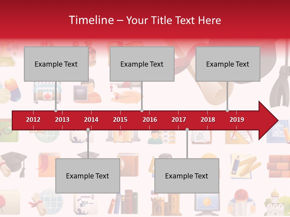 A Graduation Cap And Diploma On A White Background PowerPoint Template