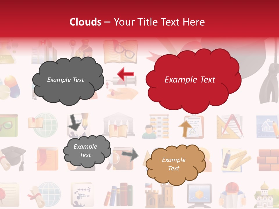 A Graduation Cap And Diploma On A White Background PowerPoint Template
