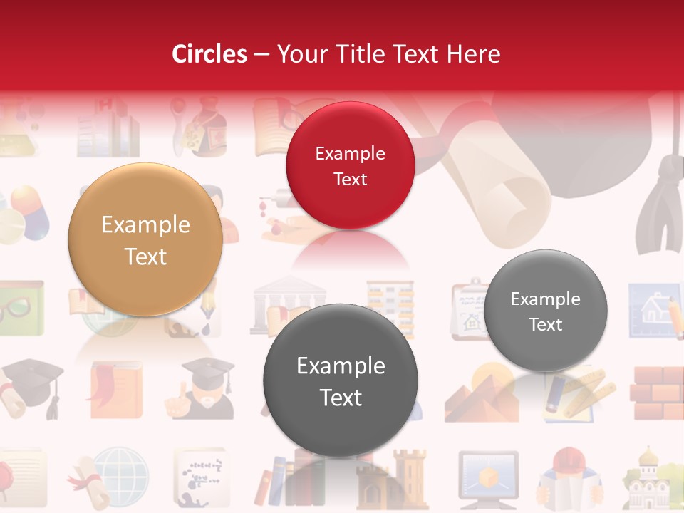 A Graduation Cap And Diploma On A White Background PowerPoint Template