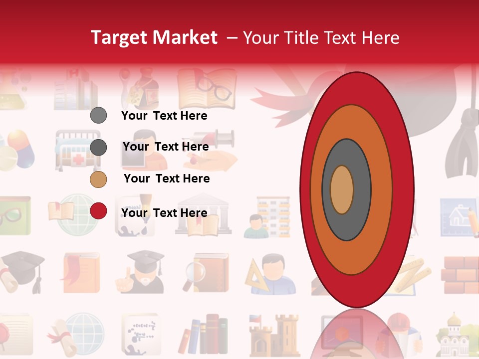 A Graduation Cap And Diploma On A White Background PowerPoint Template
