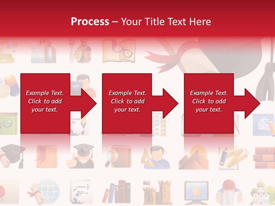 A Graduation Cap And Diploma On A White Background PowerPoint Template