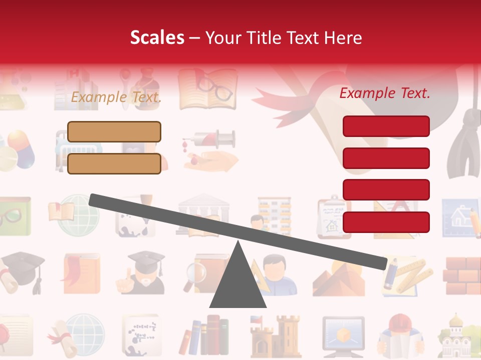 A Graduation Cap And Diploma On A White Background PowerPoint Template