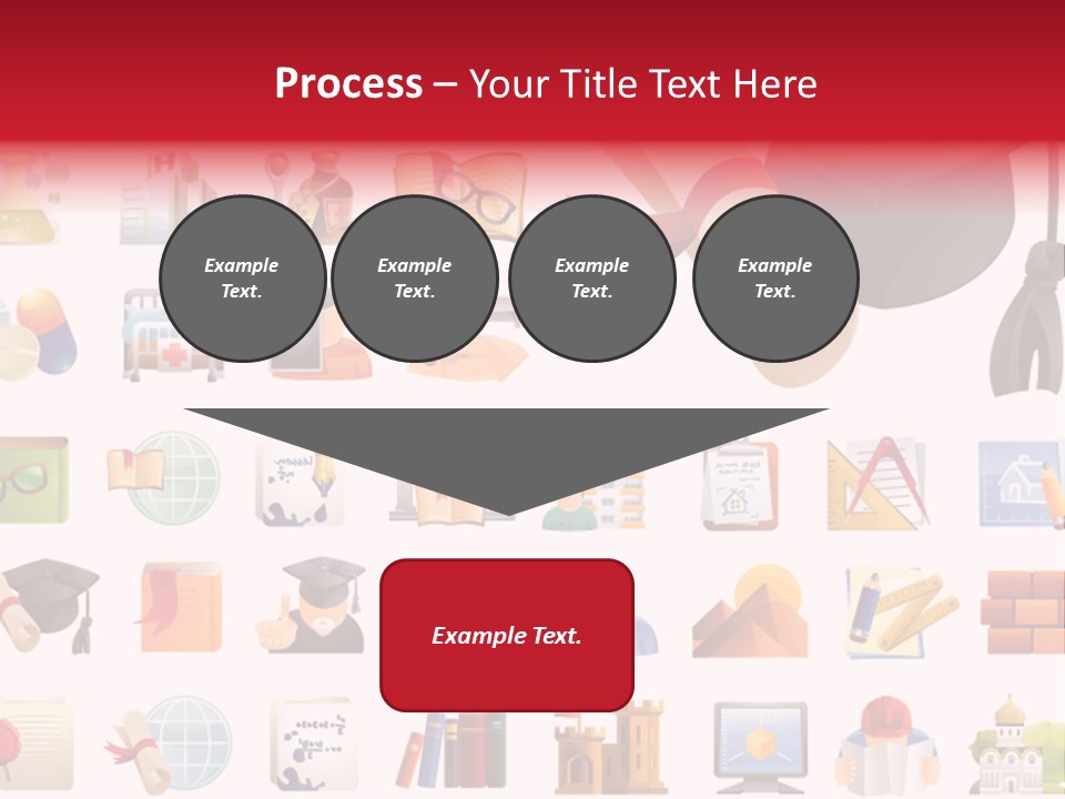 A Graduation Cap And Diploma On A White Background PowerPoint Template