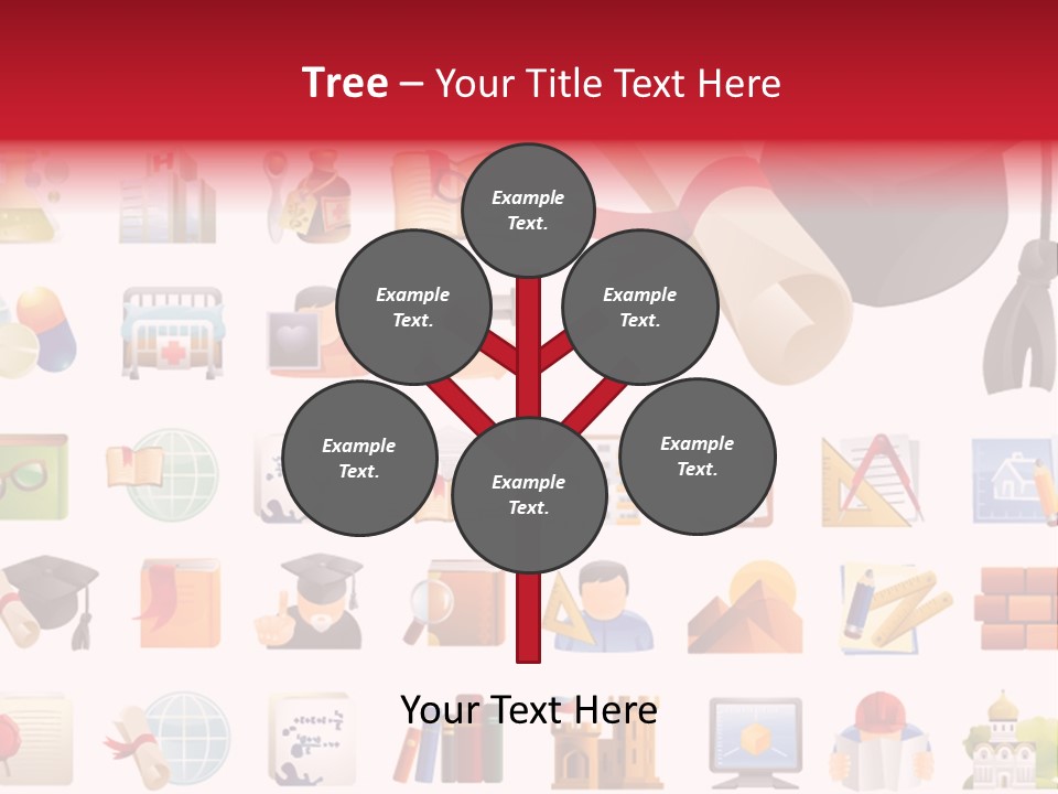 A Graduation Cap And Diploma On A White Background PowerPoint Template