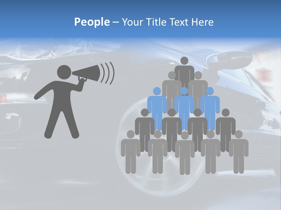 A Car Driving Down A Street With A Blurry Background PowerPoint Template