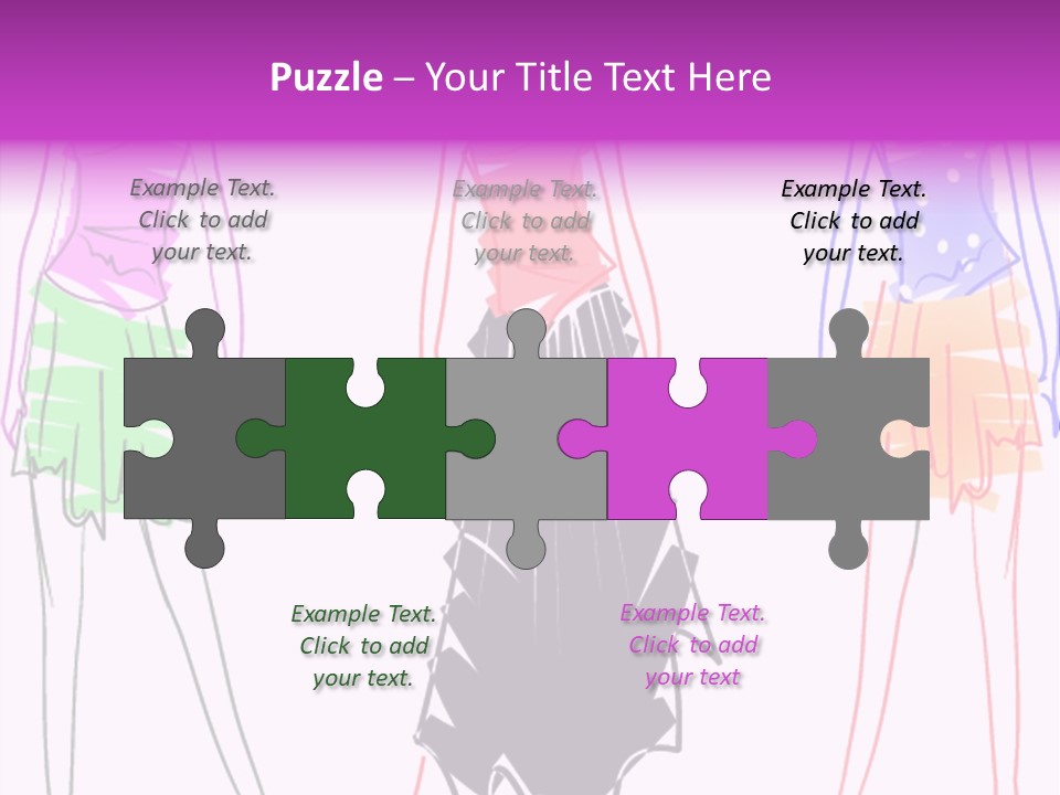 A Group Of Women In Dresses On A Runway PowerPoint Template