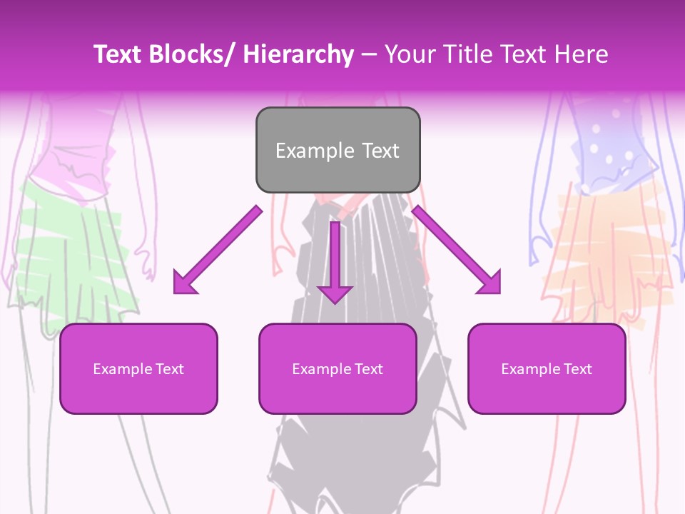 A Group Of Women In Dresses On A Runway PowerPoint Template