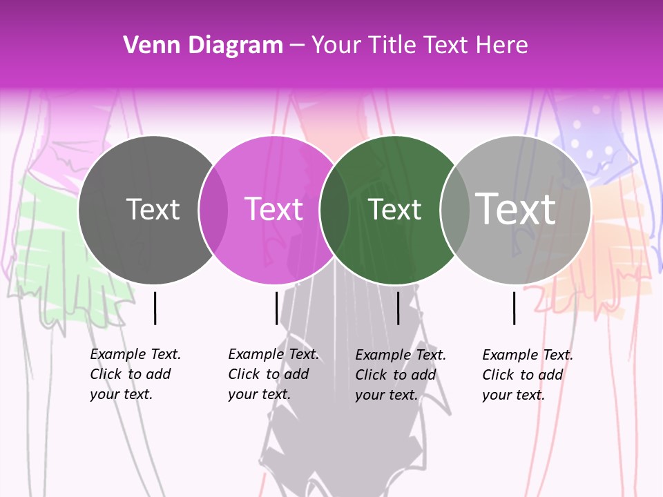 A Group Of Women In Dresses On A Runway PowerPoint Template