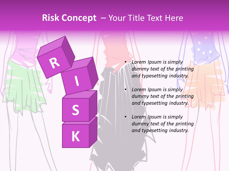 A Group Of Women In Dresses On A Runway PowerPoint Template