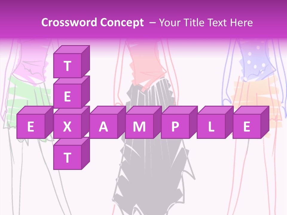 A Group Of Women In Dresses On A Runway PowerPoint Template