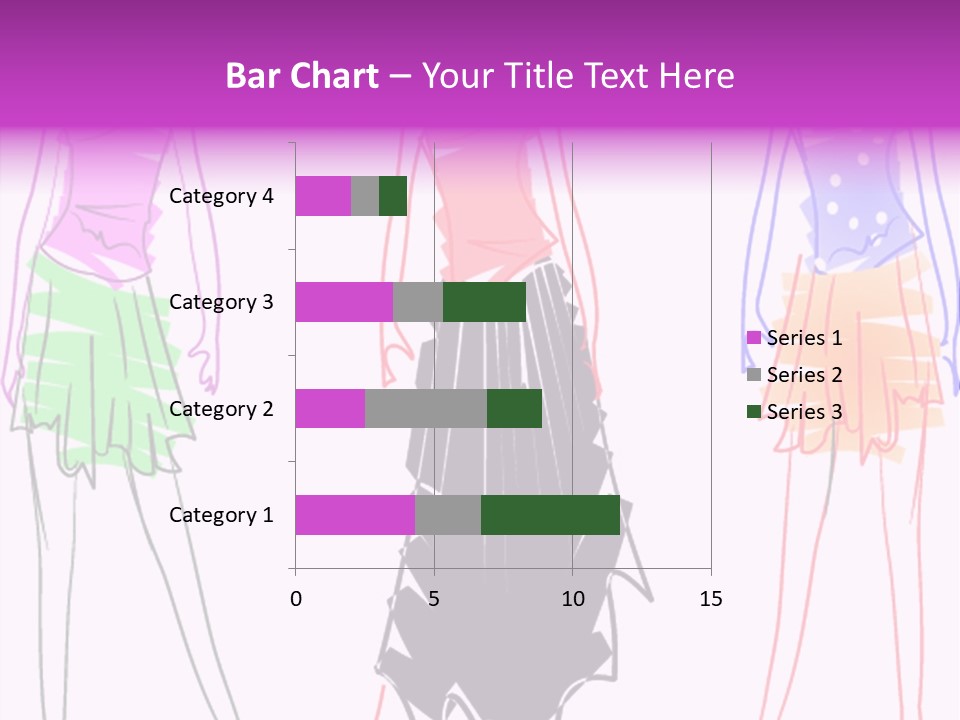 A Group Of Women In Dresses On A Runway PowerPoint Template