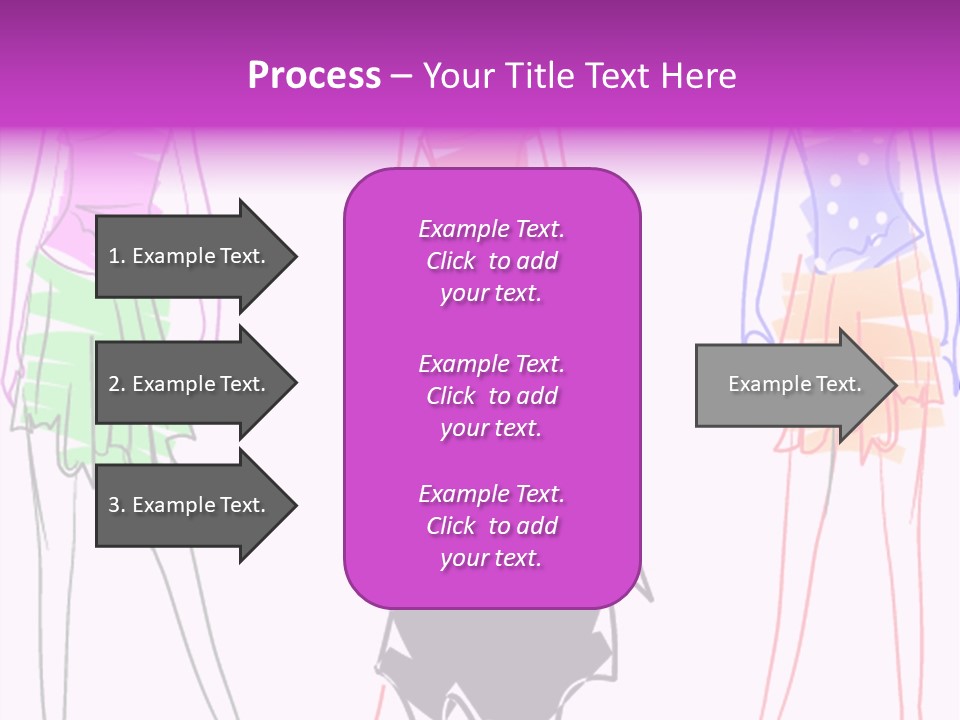 A Group Of Women In Dresses On A Runway PowerPoint Template