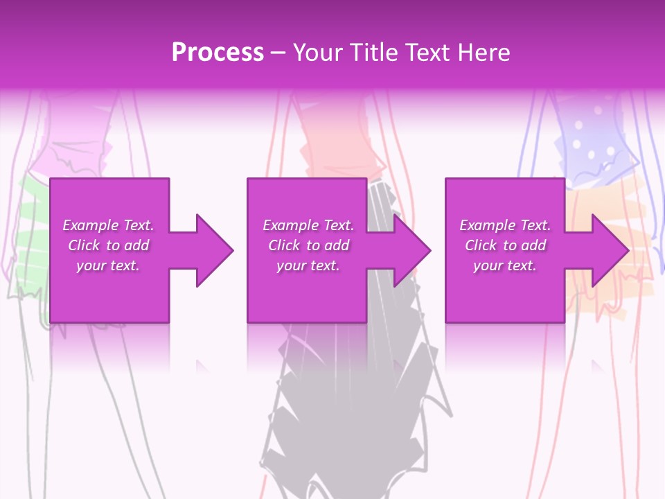 A Group Of Women In Dresses On A Runway PowerPoint Template