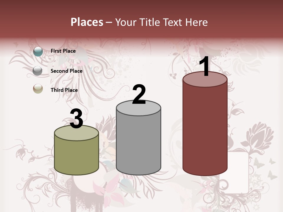 A Red And White Floral Powerpoint Presentation PowerPoint Template