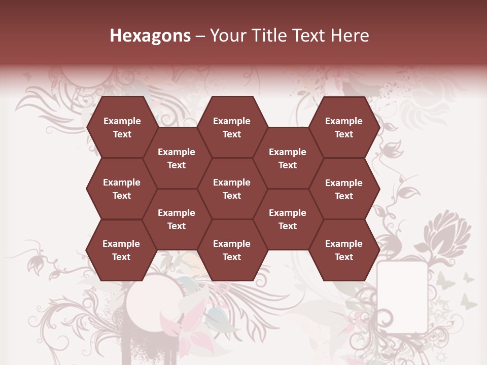 A Red And White Floral Powerpoint Presentation PowerPoint Template