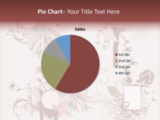 A Red And White Floral Powerpoint Presentation PowerPoint Template