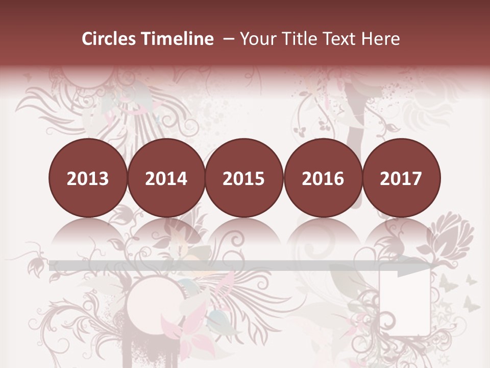 A Red And White Floral Powerpoint Presentation PowerPoint Template