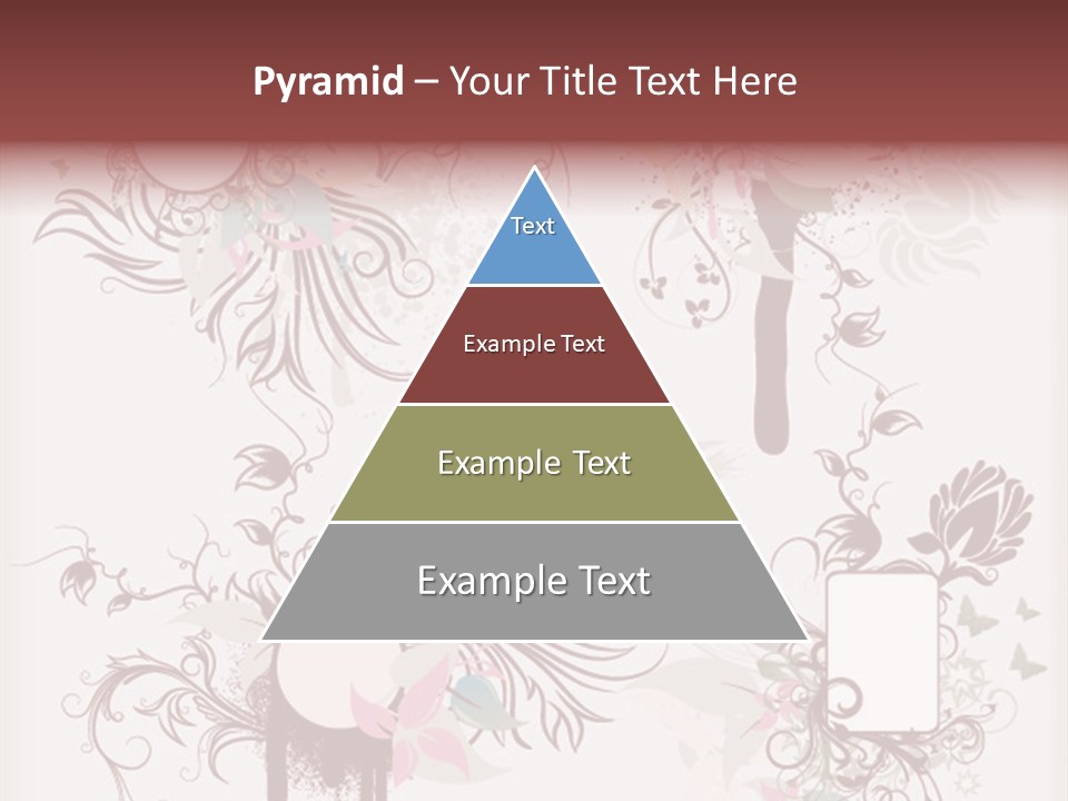 A Red And White Floral Powerpoint Presentation PowerPoint Template