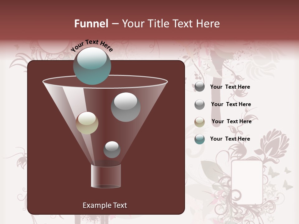 A Red And White Floral Powerpoint Presentation PowerPoint Template